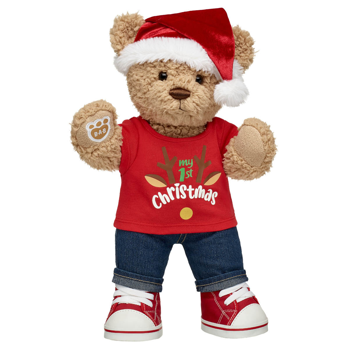 Timeless 1st Christmas Teddy Bear Santa Hat Set Build A Bear