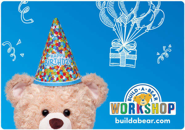Birthday CeleBEARation E Gift Card Build A Bear