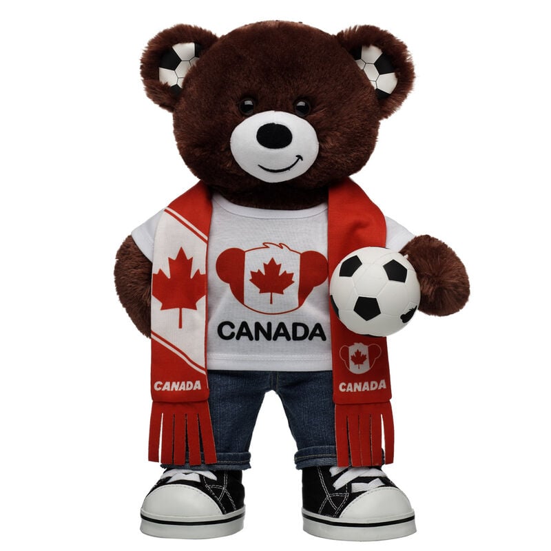 Let's Goal Bear Canada Gift Set plush by Build-A-Bear