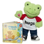 Spring Green Frog Stuffed Animal "Friends Forever" Board Book Gift Set