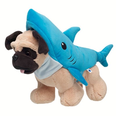Promise Pets&trade; Pug Stuffed Animal Shark Costume Gift Set