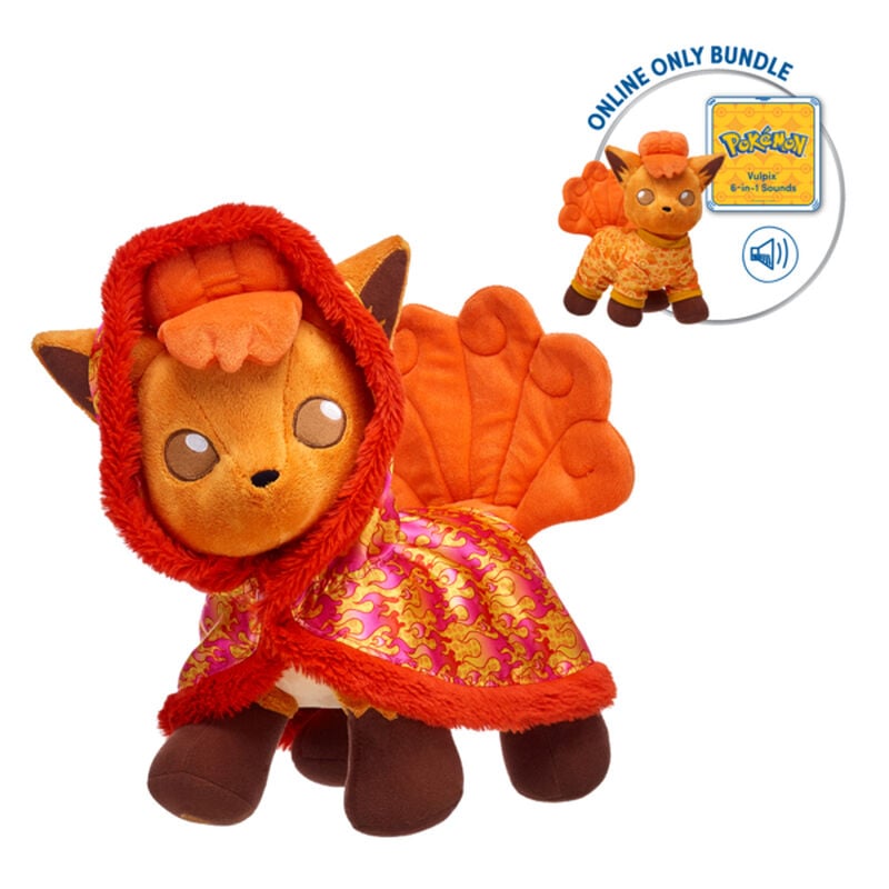 Build-A-Bear Vulpix Fire Pokemon Online Exclusive Stuffed Animal