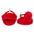 Online Exclusive Red Fuzzy Slippers