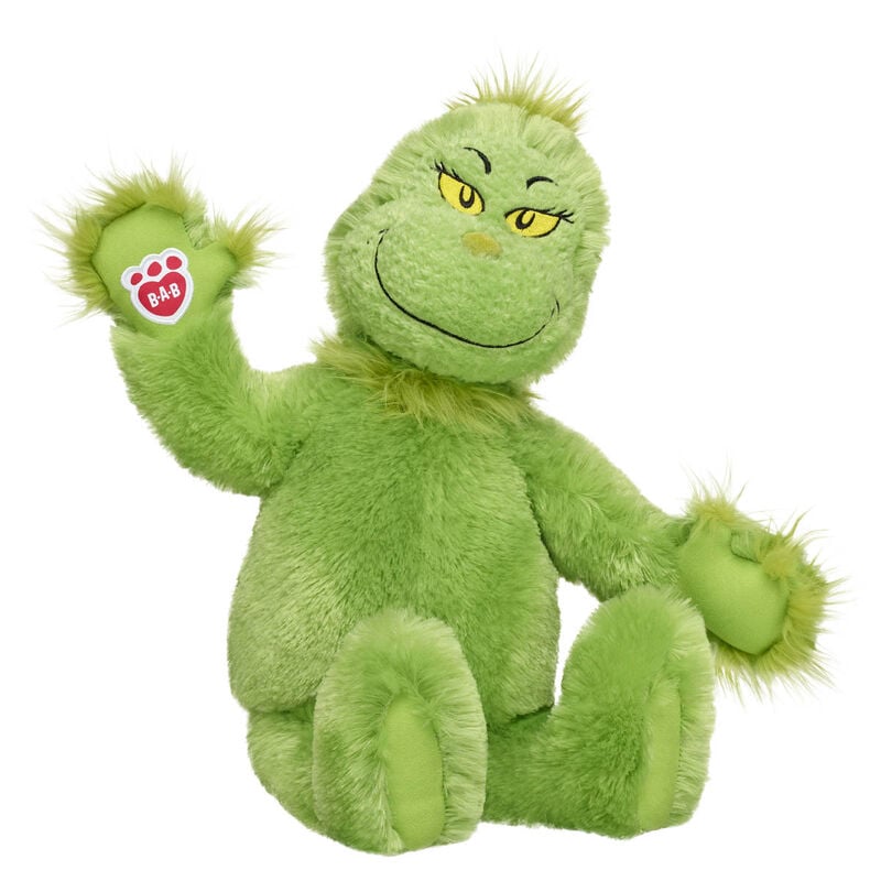 Grinch Plush- Includes Extra Large Heart! plush by Build-A-Bear