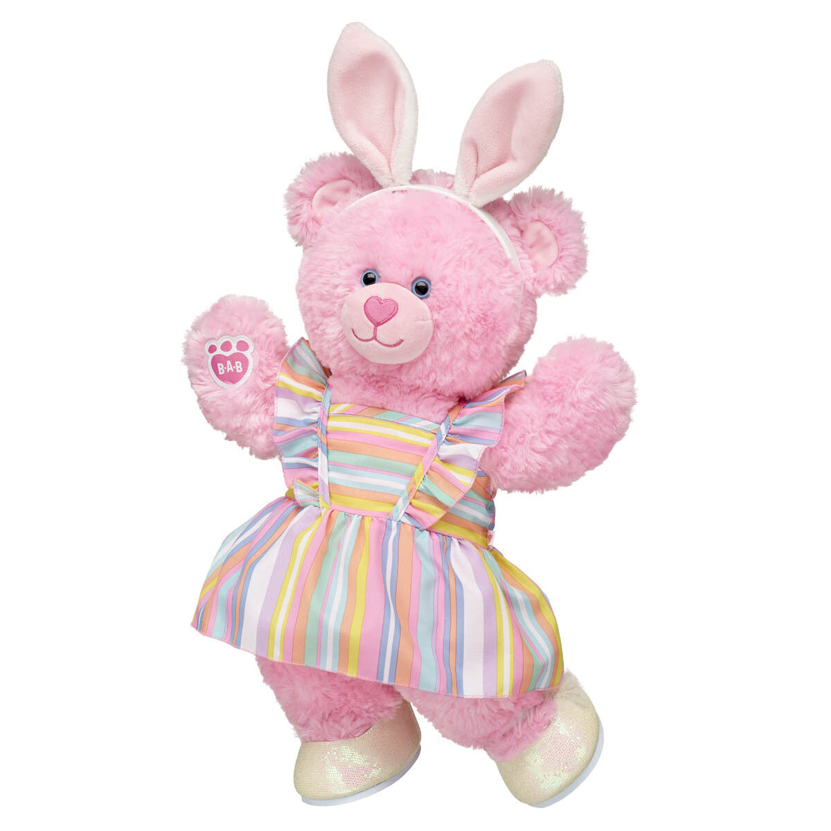 Pink cuddles teddy build deals a bear