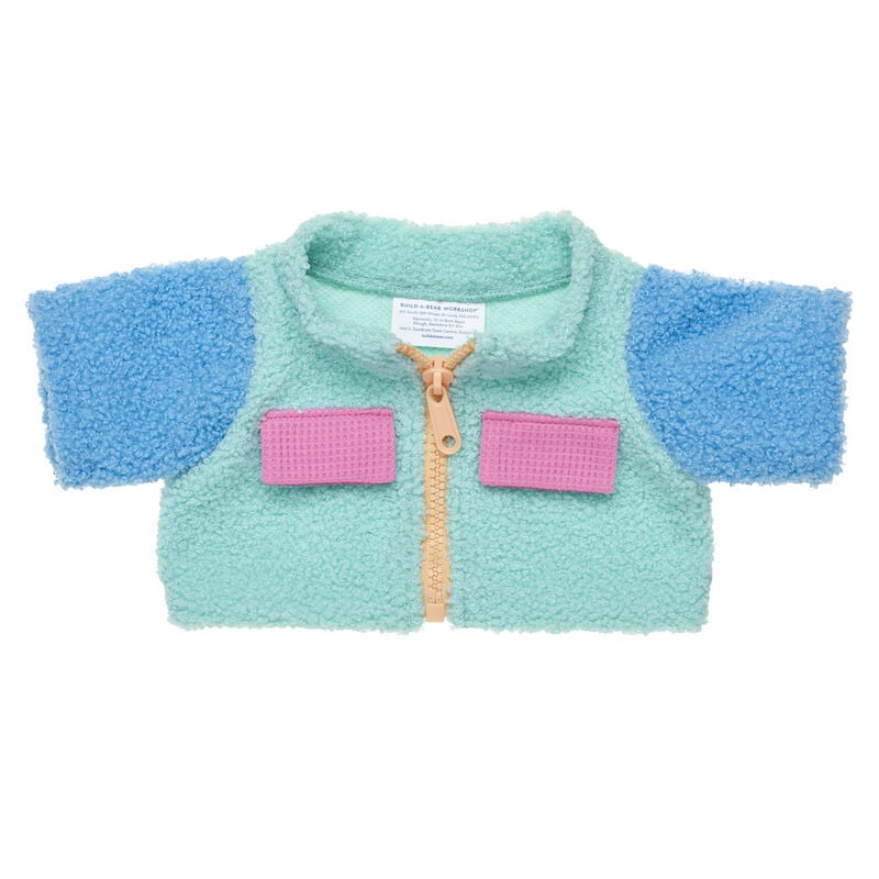 Colorful Sherpa Jacket | Build-A-Bear
