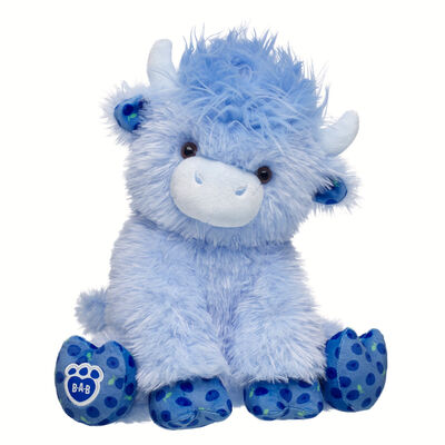 Blueberry Highland Cow Stuffed Animal