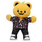 Light-Up Pumpkin Glow Teddy Bear Halloween Gift Set