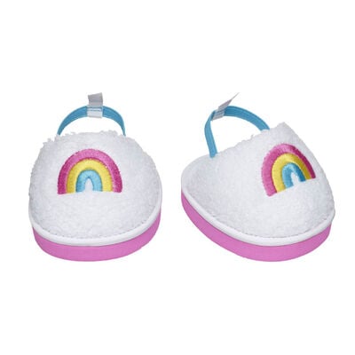 Rainbow Sherpa Slippers