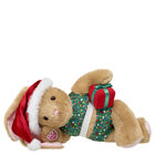 Pawlette Stuffed Animal Holiday Lights Santa Hat Gift Set 