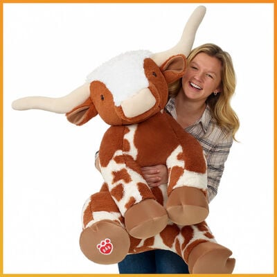 Giant Longhorn Cow Stuffed Animal 