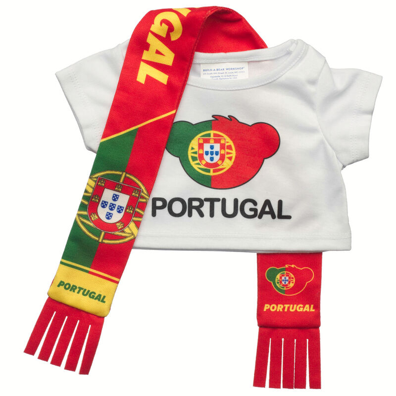 Portugal Scarf and T-Shirt Set by Build-A-Bear