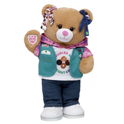 Girl Scout Cookie&trade; Teddy Bear Junior Gift Set with Bows
