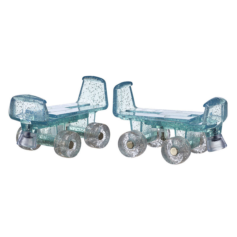 Mint Glitter Roller Skates