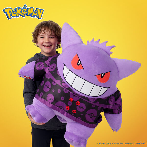 ビルドアベアポケモン ゲンガー ぬいぐるみ Bulida Bear Pokémon Giant Gengar Plush Bundle | Build-A-Bear®