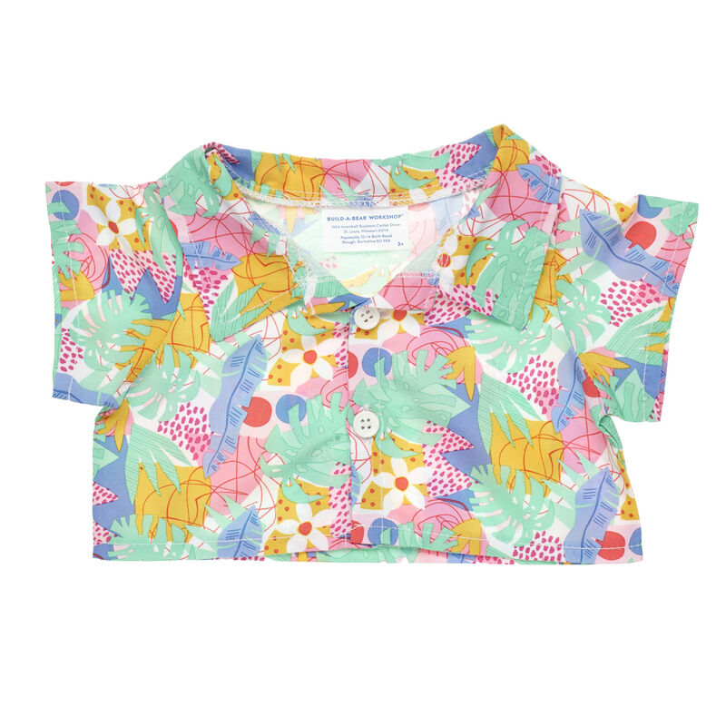 Plush Tropical Button Down Shirt - Build-A-Bear Workshop&reg;