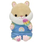 Hamster Stuffed Animal with Blue Rainbow Romper and Popsicle Wristie Gift Set - Build-A-Bear Workshop&reg;