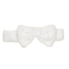 Online Exclusive White Plush Bow Headwrap - Build-A-Bear Workshop&reg;