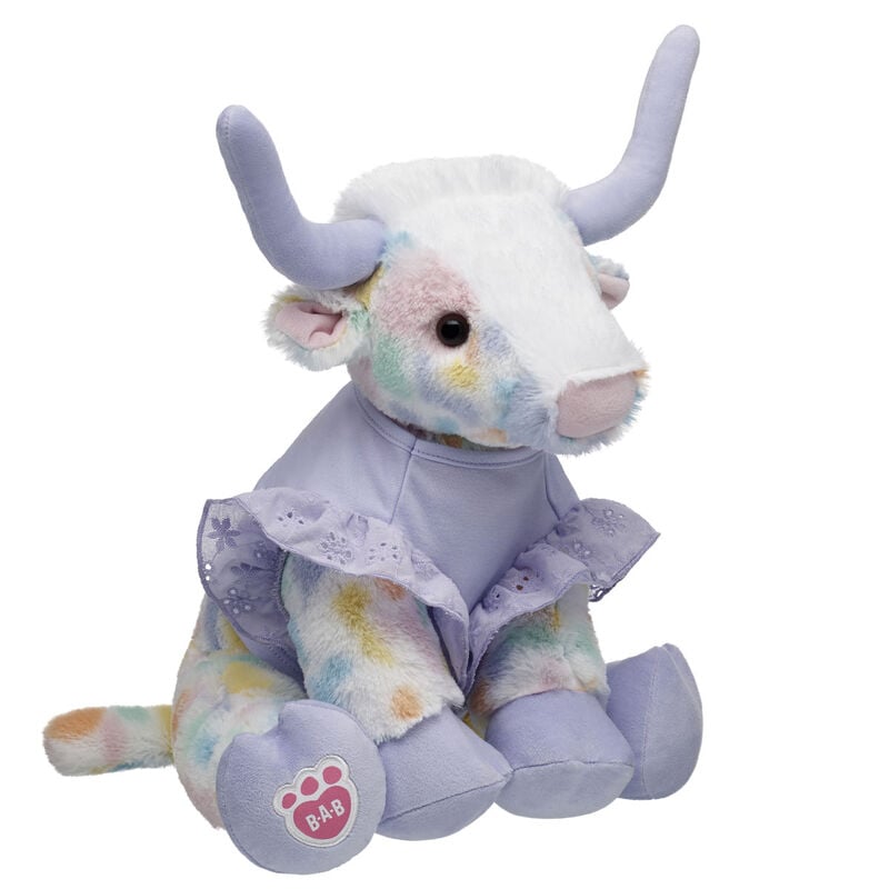 Spring Pastures Longhorn Stuffed Animal Gift Set plush by Build-A-Bear