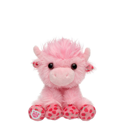 Build-A-Bear Mini Beans&reg; Strawberry Highland Cow Stuffed Animal