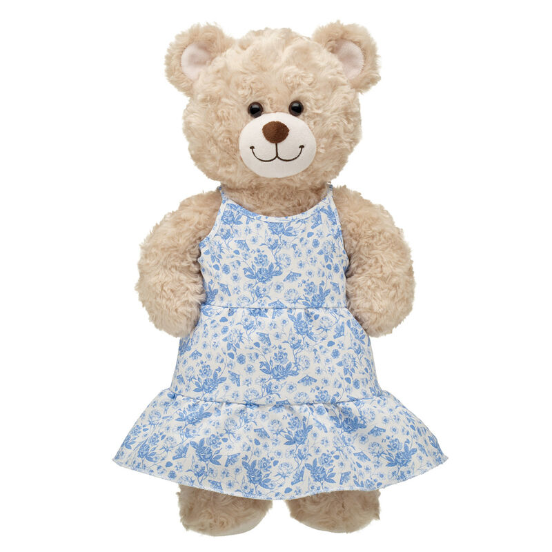 Online Exclusive Blue Floral Dress - Build-A-Bear Workshop®