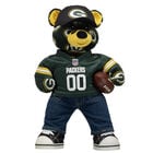 Green Bay Packers Teddy Bear with Fan Hat and Football - Build-A-Bear Workshop&reg;