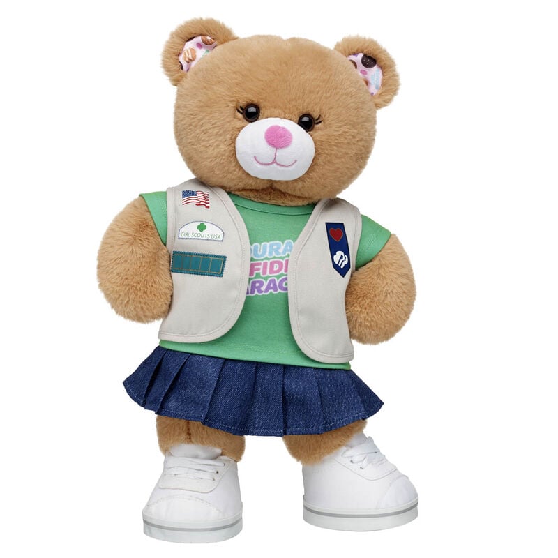 Girl Scout Cookie Teddy Bear Cadette/Senior/Ambassador Gift Set by Build-A-Bear