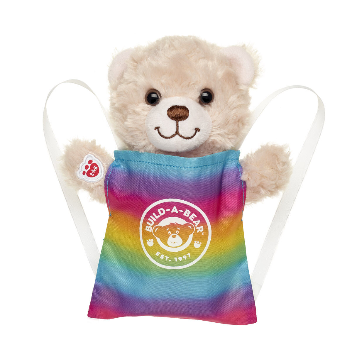 Build-A-Bear Mini Beans® Rainbow Toy Bear Carrier