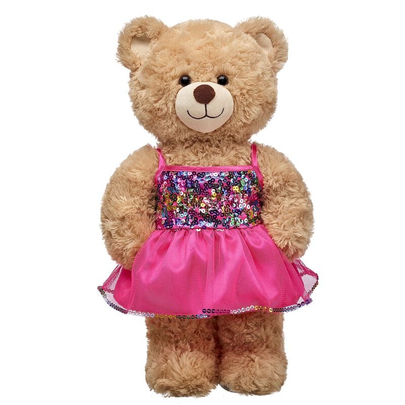Pink Rainbow Sequins Dress