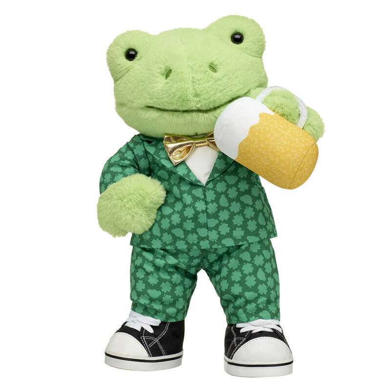 Spring Green Frog Stuffed Animal St. Patrick's Day Gift Set BuildABear®