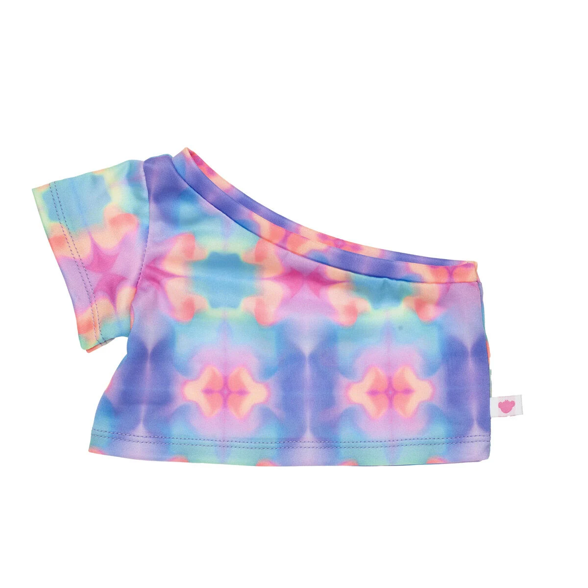 One-Shoulder Tie-Dye Top