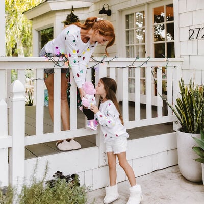 Tipsy Elves Sequin Lights Ugly Christmas Sweater