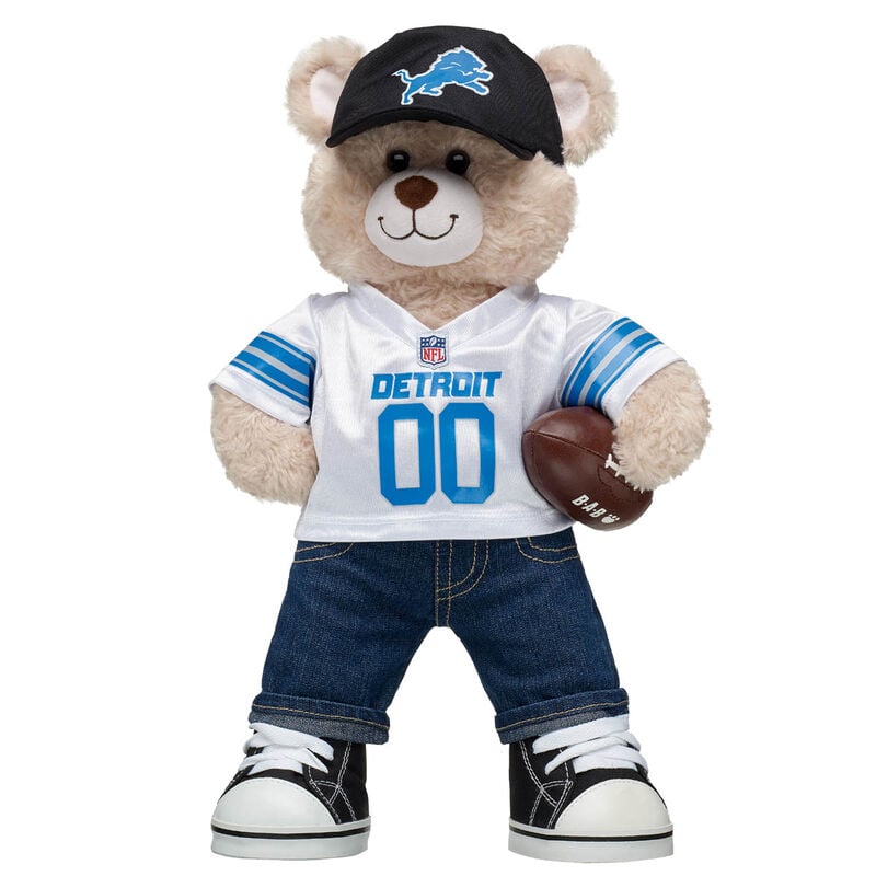 Happy Hugs Teddy Bear Detroit Lions™ Gift Set with Football | Build-A-Bear®