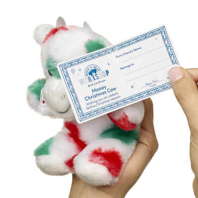 Build-A-Bear Mini Beans&reg; Mooey Christmas Cow Stuffed Animal