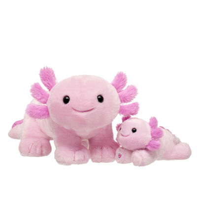 Pink Axolotl Stuffed Animal & Build-A-Bear Mini Beans&reg; Gift Set