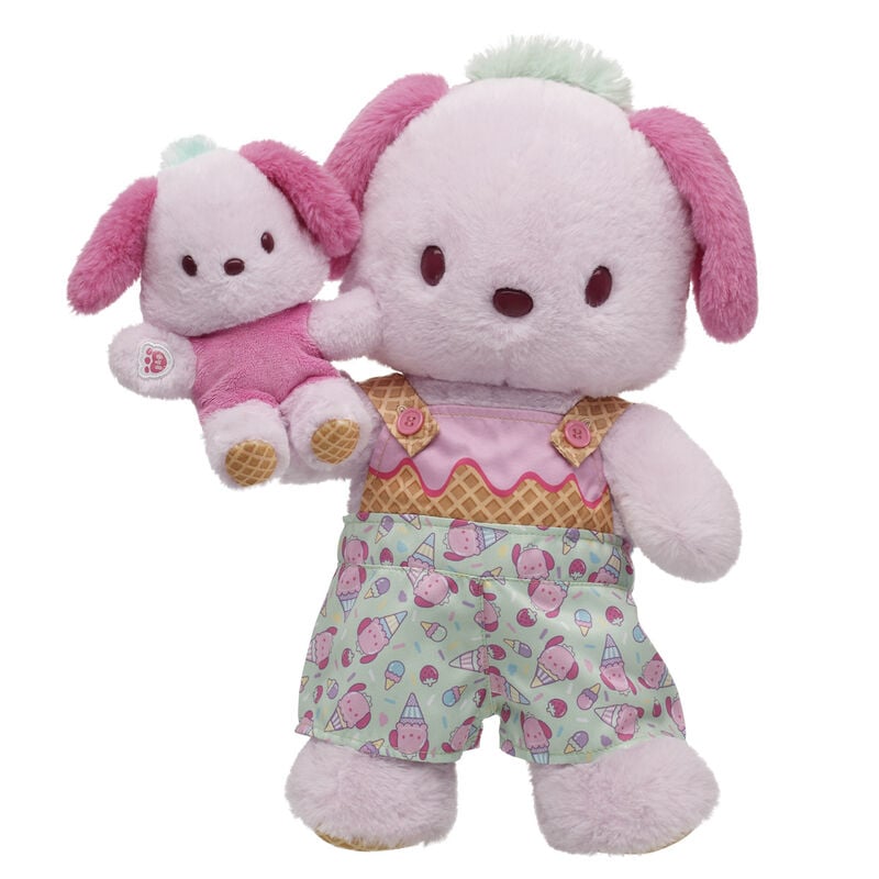 Sanrio Hello Kitty and Friends Strawberry Ice Cream Pochacco Plush Mini Beans Gift Set plush by Build-A-Bear