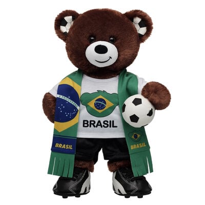 Let's Goal Bear Brazil Soccer Gift Set
