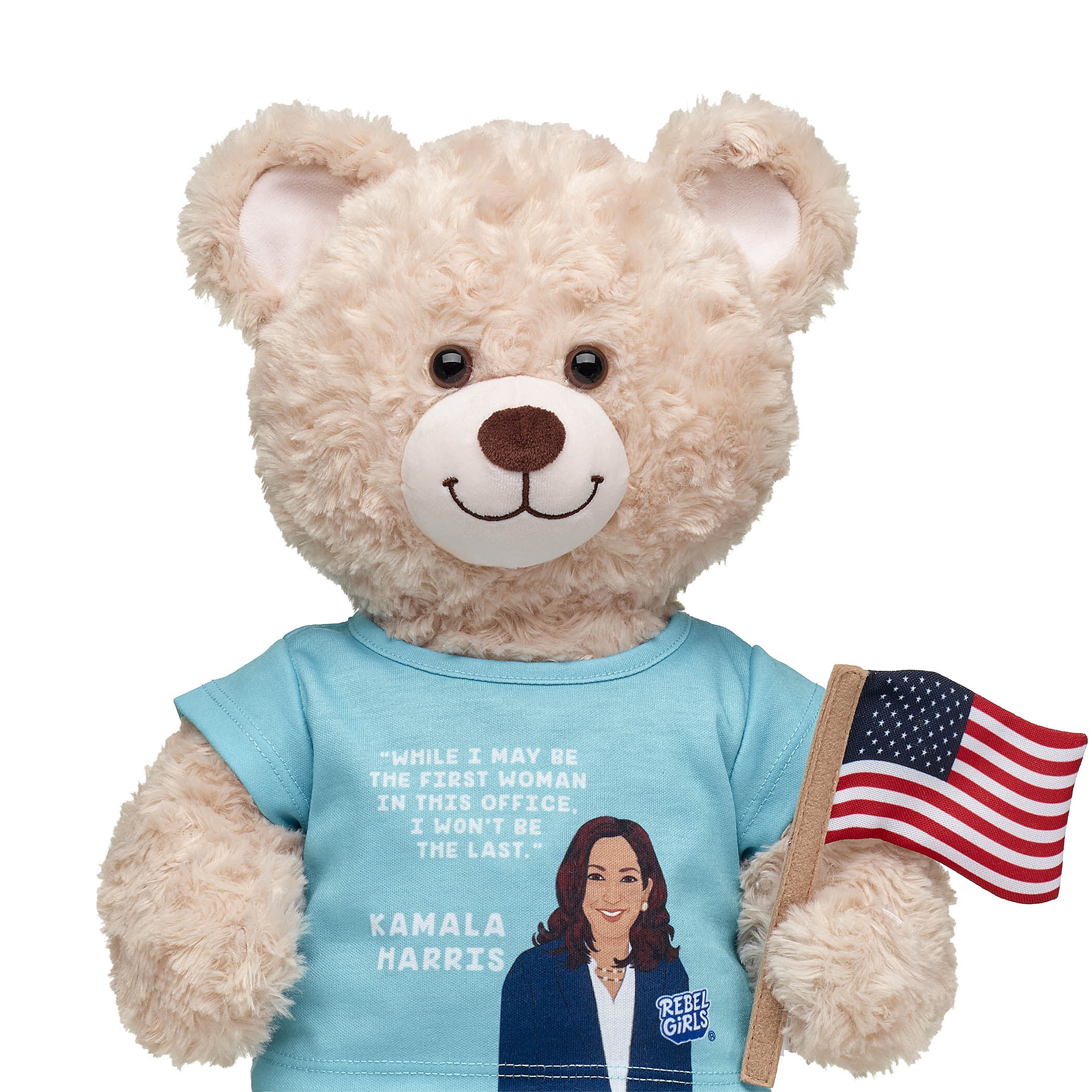 Rebel Girls Kamala Harris T-Shirt and American Flag Wristie