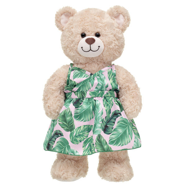 Tropical Palm Leaf Maxi Dress