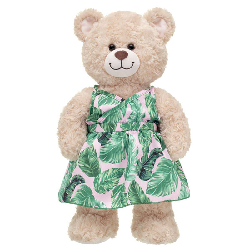 Tropical Palm Leaf Maxi Dress