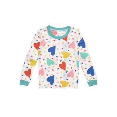 Build-A-Bear Pajama Shop™ Colorful Hearts PJ Top - Toddler and Youth