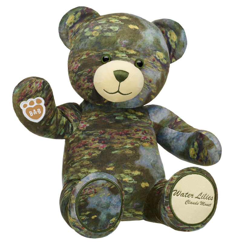 Claude Water Lilies Bear with Yellow Gifting Bow BuildABear®