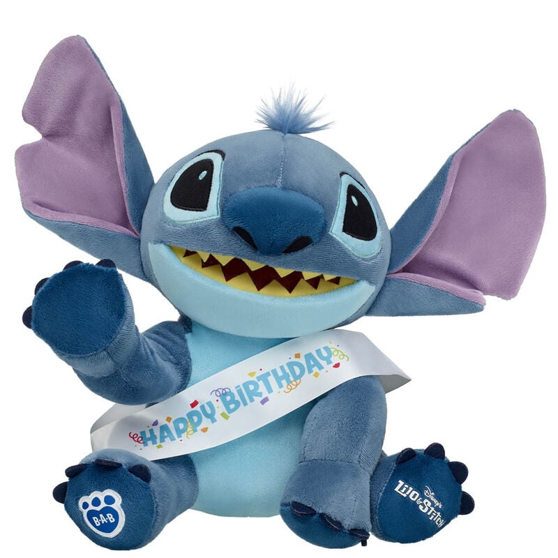 Disney's Stitch Birthday Gift Set with Happy Birthday Sash - Build-A-Bear Workshop&reg;