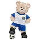 Happy Hugs Teddy Bear Blue Soccer Gift Set with Soccer Ball - Build-A-Bear Workshop®