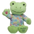 Embroidered Spring Green Frog Stuffed Animal Easter Gift Set plush by Build-A-Bear
