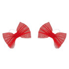 Red Sparkle Bows 2 pc.