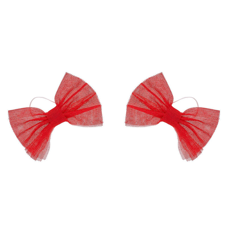 Red Sparkle Bows 2 pc.