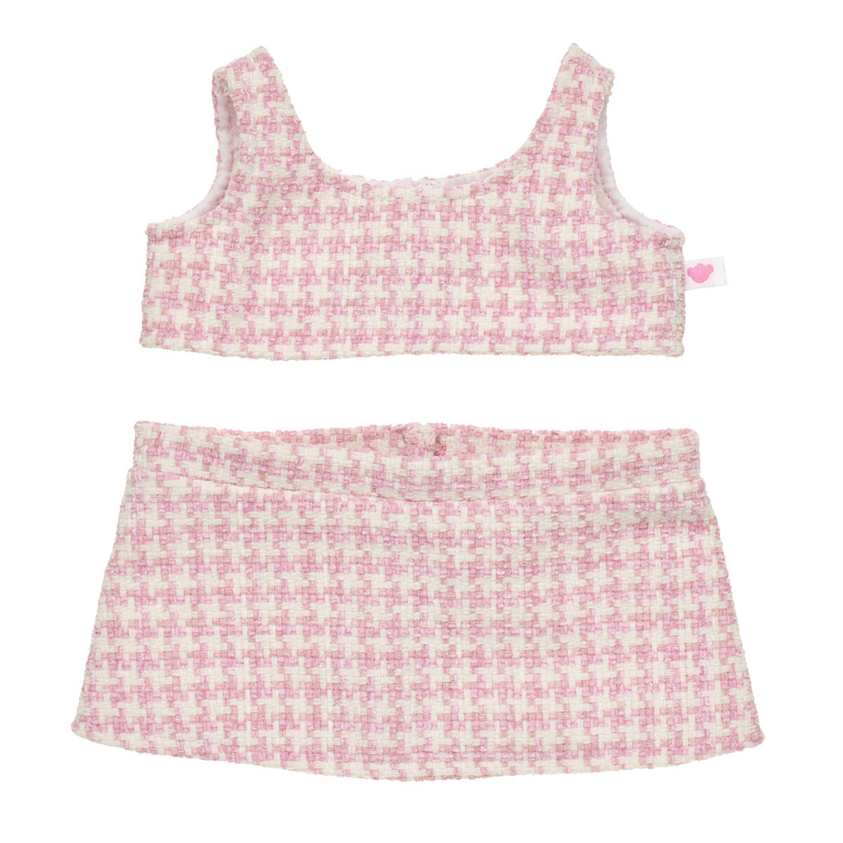 Pink Check Tweed Outfit