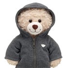 Charcoal Grey Zip Hoodie Plush Accessory - Build-A-Bear®