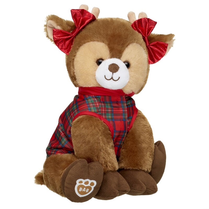 Online Exclusive Deer Stuffed Animal Tartan Gift Set - Build-A-Bear Workshop®